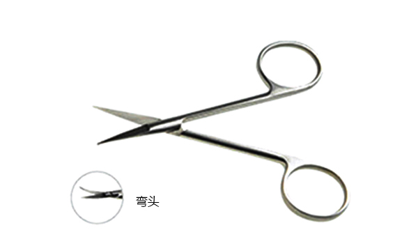 精細(xì)眼科剪 9.5CM 直/彎窄尖 （刃開齒）